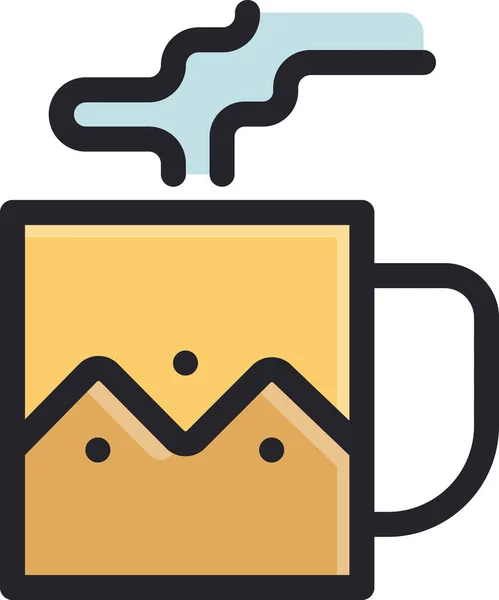 Meşrubat Kahve Fincanı Simgesi — Stok Vektör