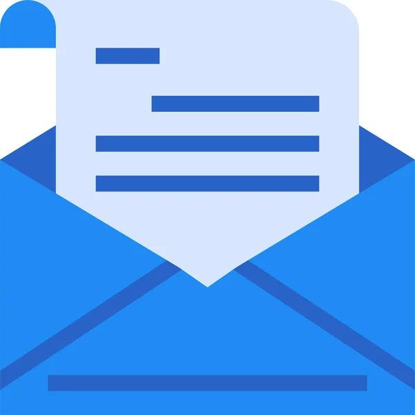 Commerce Brief Mail Icon Flachen Stil — Stockvektor