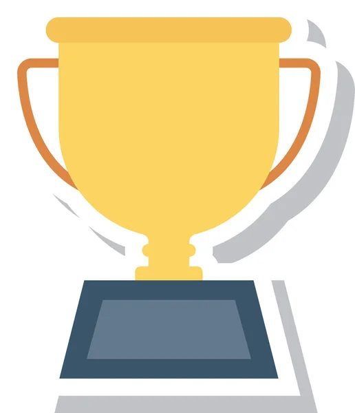 Βραβείο Πρωταθλητής Κύπελλο Εικονίδιο Επίπεδο Στυλ — Διανυσματικό Αρχείο