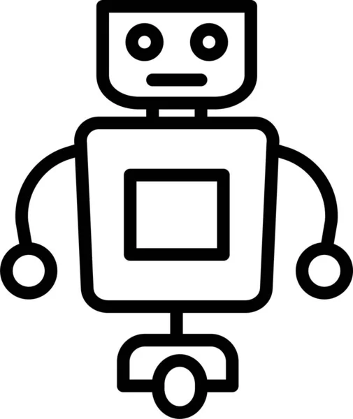 Máquina Automática Robot Icono — Vector de stock