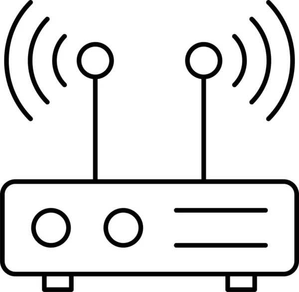 Icône Antenne Routeur Modem — Image vectorielle
