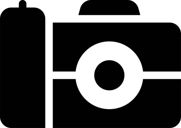 Camcorder Camera Device Icon Solid Style — Stock Vector