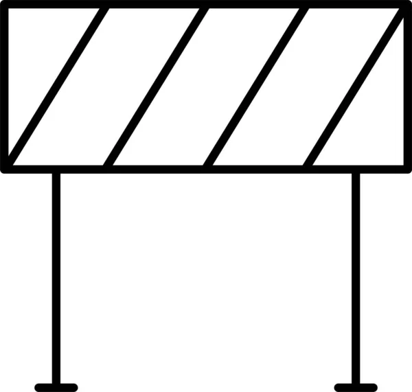 Ikona Bloku Barierowego — Wektor stockowy