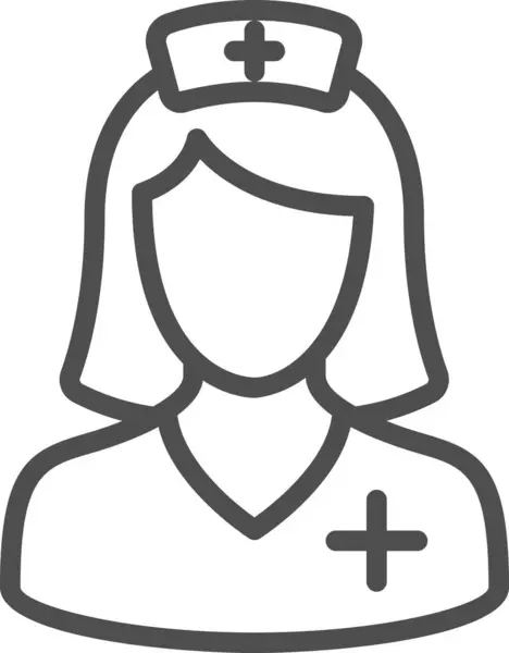 Nurse Icon Digital Icon — Stock Vector