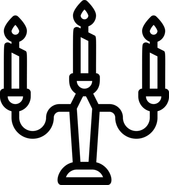 Икона Дня Пасхи Свечах Категории Пасха — стоковый вектор