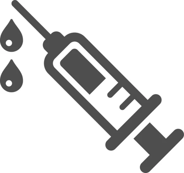 Vaccine Vaccination Syringe Icon — Stock Vector