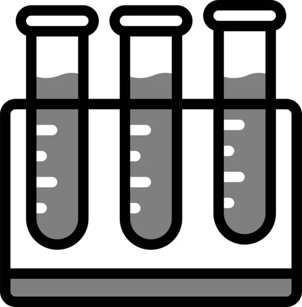 Vloeibaar Gezond Laboratorium Icoon Gevulde Stijl — Stockvector