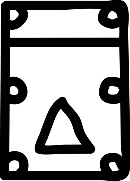 Ballspiel Gamepad Symbol Handgezeichneten Stil — Stockvektor