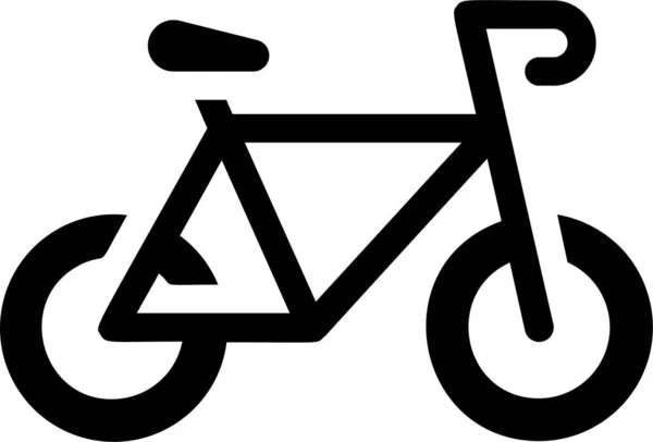 Icono Bicicleta Automoción Categoría Vehículos Modos Transporte — Vector de stock