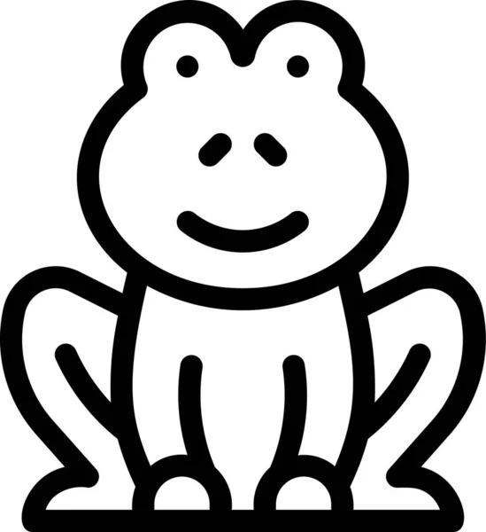 Animal Frog Nature Icon Spring Category — 图库矢量图片