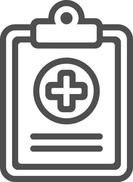 Symbol Für Das Clipboard Patientendiagramm — Stockvektor