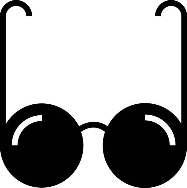 Gafas Moda Tonos Icono Estilo Sólido — Vector de stock