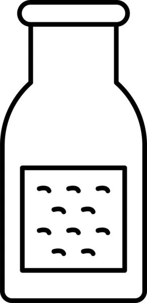 Flaska Flytande Mjölk Ikon — Stock vektor