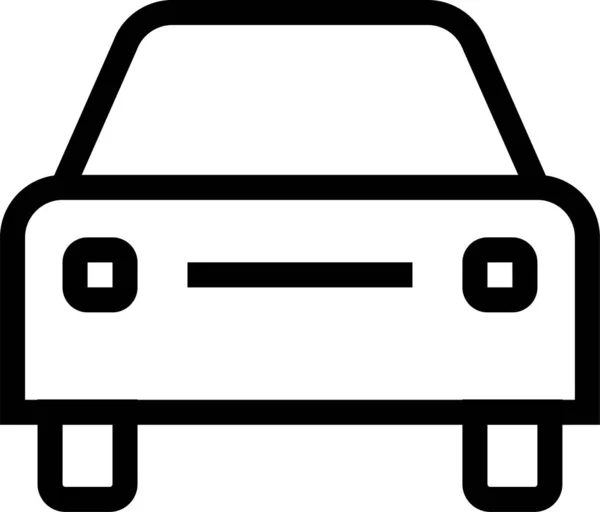 Auto Coche Coche Carreras Icono Estilo Del Esquema — Vector de stock