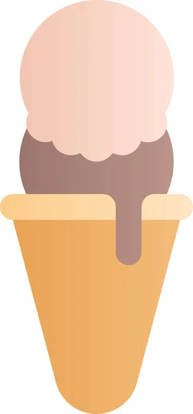 春のアイスクリームアイコン — ストックベクタ
