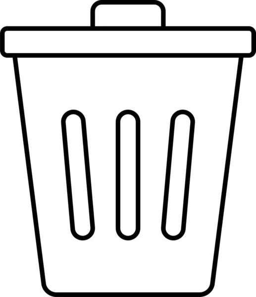 Bin Supprimer Recycler Icône — Image vectorielle