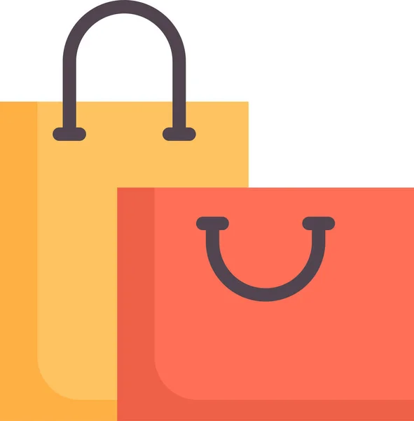 Bag Buy Package Icon Flat Style — Stock vektor
