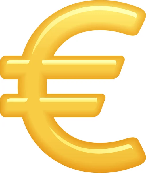Moeda Euro Ícone Símbolo Euro Categoria Gestão Empresas — Vetor de Stock