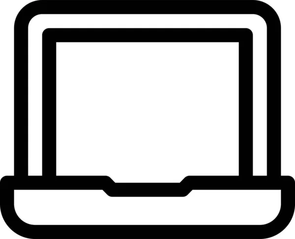 通信计算机装置图标 轮廓样式 — 图库矢量图片