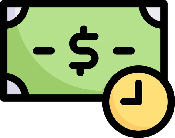 Payment Pay Later Money Icon — Stock Vector