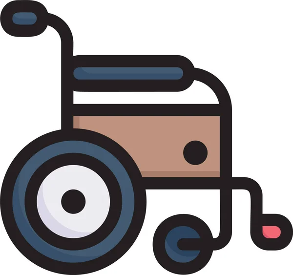 Icono Salud Discapacidad Clínica Categoría Hospitales Atención Médica — Vector de stock