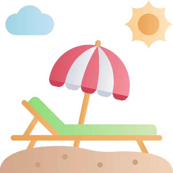 Ikona Letních Prázdnin — Stockový vektor