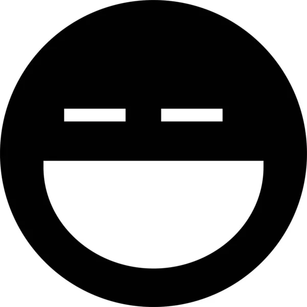 Емодзі Емоції Суттєва Ікона Суцільному Стилі — стоковий вектор