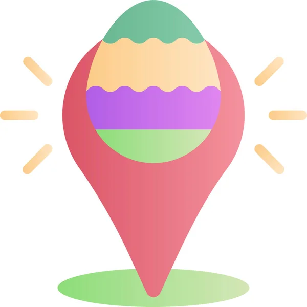 Icono Celebración Primavera Pascua — Vector de stock