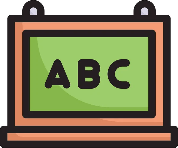 Abc Board Alphabet Education Icon — Image vectorielle