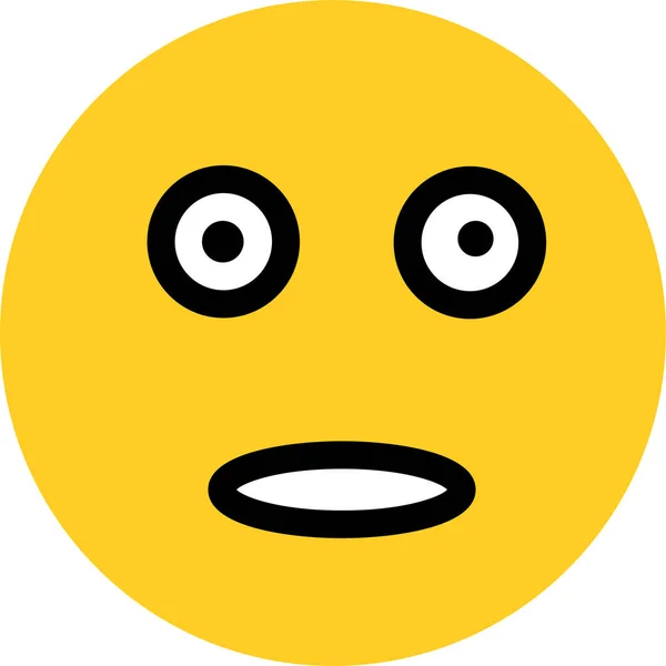 Emoji Συναίσθημα Ουσιαστικό Εικονίδιο Επίπεδο Στυλ — Διανυσματικό Αρχείο