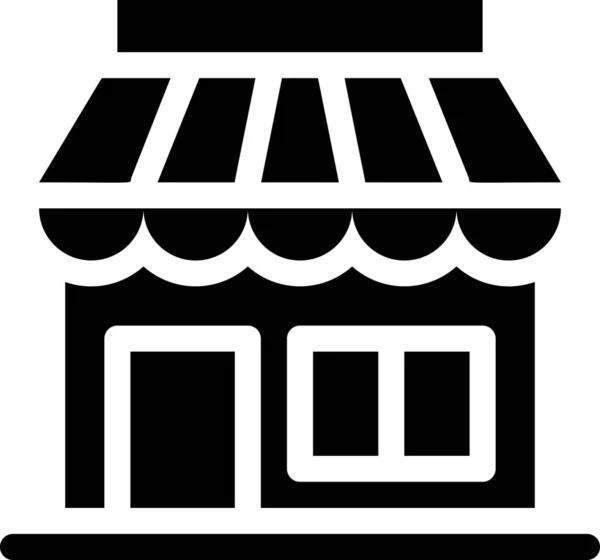 Online Shopping Shop Einzelhandel Ikone — Stockvektor