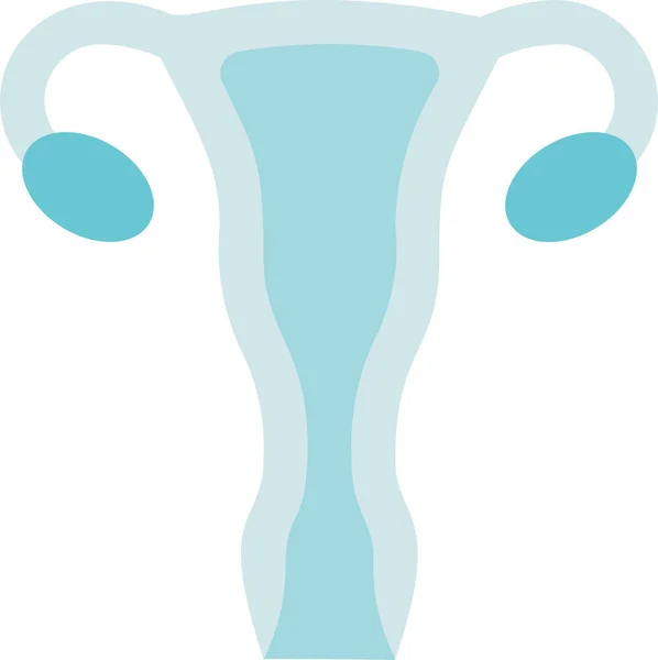 Gynécologie Organe Anatomie Reproduction Icône — Image vectorielle