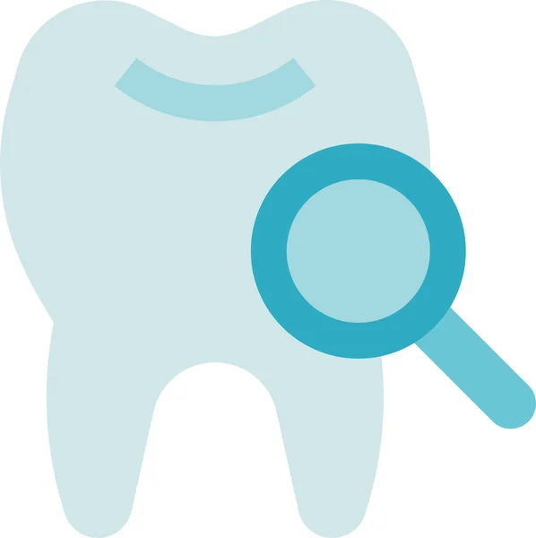 Zahnpflege Zahnarzt Analytik Symbol — Stockvektor