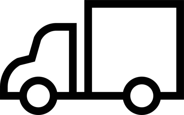 Auto Delivery Logistic Symbol Umriss Stil — Stockvektor