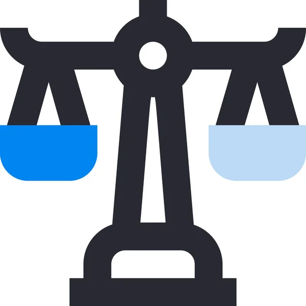 Equilibrio Affari Icona Della Giustizia — Vettoriale Stock