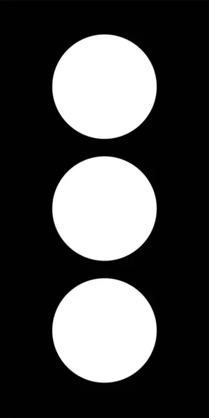Lichtsignalsymbol Soliden Stil — Stockvektor