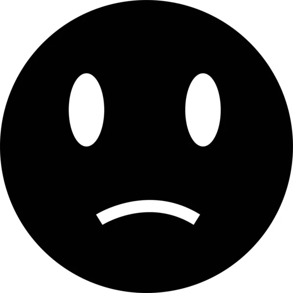 Emoji Emoção Ícone Essencial Estilo Sólido —  Vetores de Stock