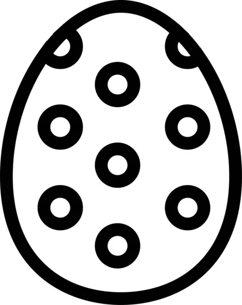 煮熟的复活节彩蛋图标 — 图库矢量图片