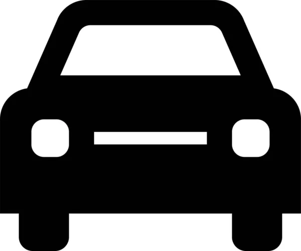 Auto Coche Coche Carreras Icono Estilo Sólido — Vector de stock