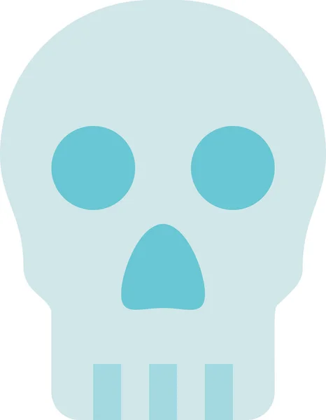 Funeral Danger Skull Icon — Stock Vector