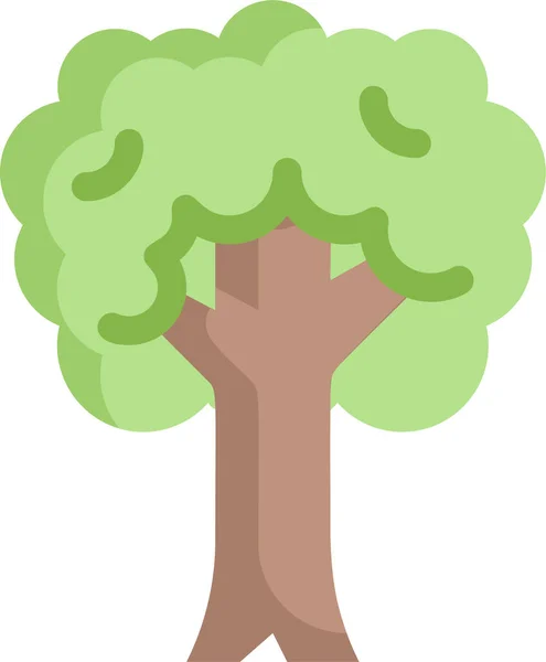 Grande Árvore Terra Dia Ecologia Ícone Categoria Ecologia Ambientalismo —  Vetores de Stock