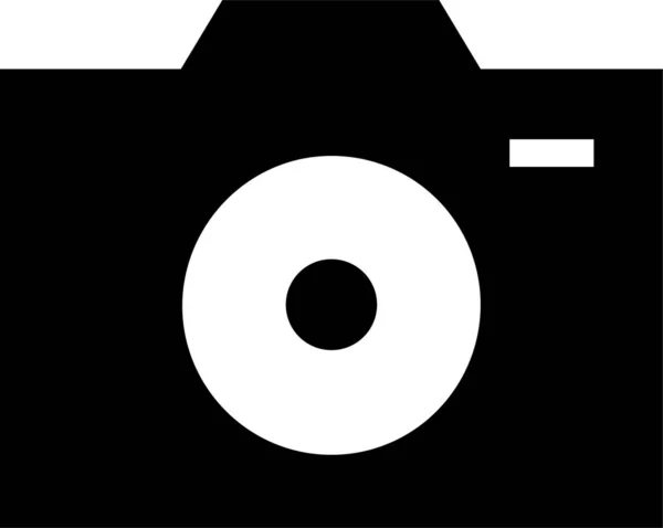 카메라 디지털 슬라이 아이콘 솔리드 스타일 — 스톡 벡터