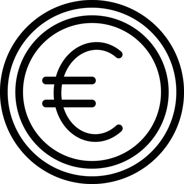 Icono Economía Moneda Empresarial Categoría Gestión Empresarial — Vector de stock
