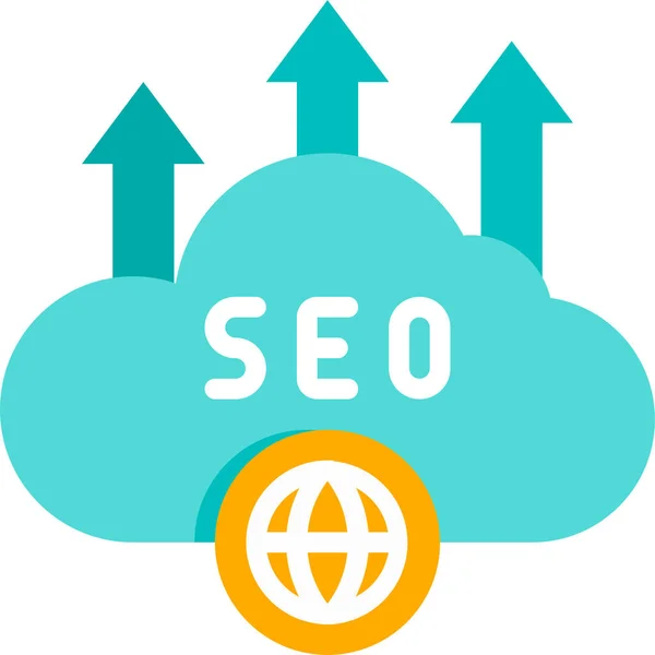 Seo Icono Negocio Marketing — Vector de stock