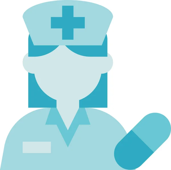 Medicine Nurse Pharmacy Icon — Stock Vector