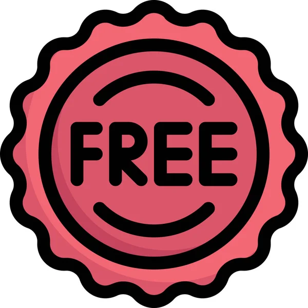 Discount Free Promotion Icon — 图库矢量图片