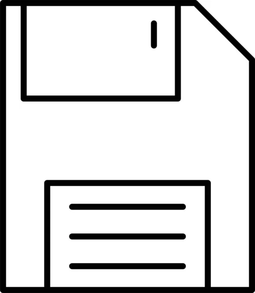 Diskette Elektronische Diskette Ikone — Stockvektor