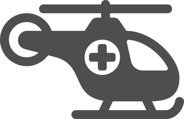 Helikopter Acil Helikopter Simgesi — Stok Vektör