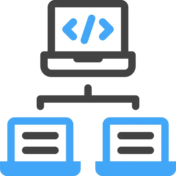 Computer Programming Coding Development Icon — Stock Vector