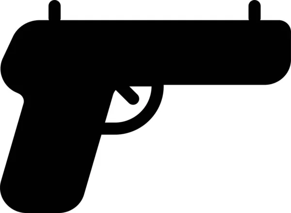 Silah Tabancası Güvenlik Simgesi — Stok Vektör